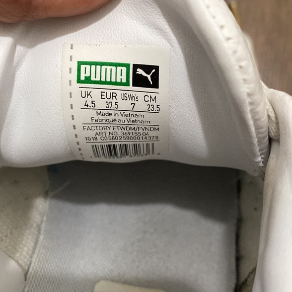 Puma Cali White Black Platform Sneakers Size 7 - Picture 8 of 15